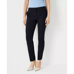 Ann Taylor Ankle Pant in Seasonless Stretch - Navy - 12 Petite